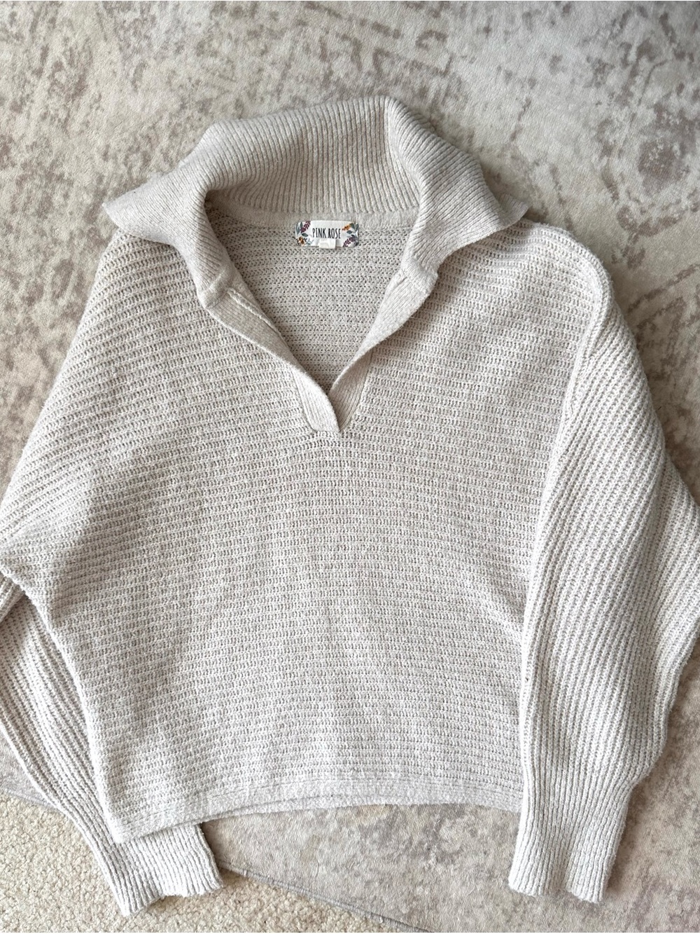 Cozy Collared Knit Sweater
